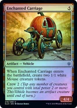 Enchanted Carriage 218/269 - Foil Throne of Eldraine Foil Singles