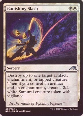 Banishing Slash 003/302 - Foil Kamigawa Neon Dynasty Foil Singles