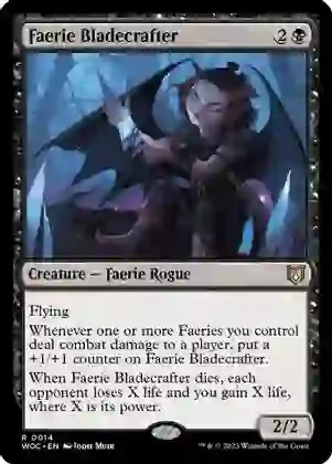 Faerie Bladecrafter - Commander: Wilds of Eldraine (WOC)
Commander: Wilds of Eldraine