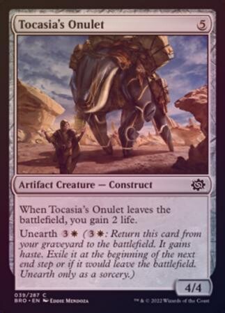 Tocasia&#39;s Onulet 39/287 - Foil The Brothers&#39; War Foil Singles