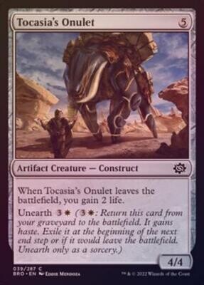 Tocasia&#39;s Onulet 39/287 - Foil The Brothers&#39; War Foil Singles