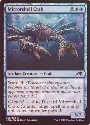 Mirrorshell Crab 063/302 - Foil
Kamigawa Neon Dynasty Foil Singles
