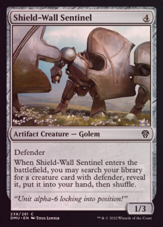 Shield-Wall Sentinel 238/281 - Foil Dominaria United Foil Singles
