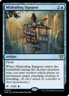 Misleading Signpost - Commander: Wilds of Eldraine (WOC)
Commander: Wilds of Eldraine
