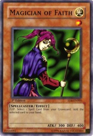 Magician of Faith - SD6-EN005 - Common 1st Edition Structure Deck: Spellcaster&#39;s Judgment [SD6] 1st Edition Singles