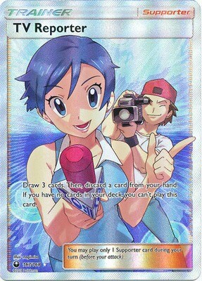 TV Reporter - 167/168 - Full Art Ultra Rare
Sun &amp; Moon: Celestial Storm Singles (Espanol)