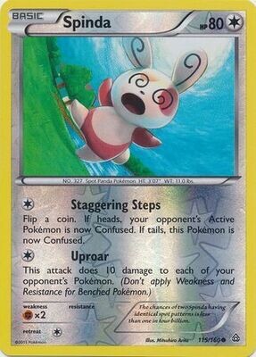 Spinda - 115/160 - Common - Reverse Holo
XY: Primal Clash Reverse Holo Singles