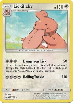 Lickilicky - 103/156 - Rare
Sun &amp; Moon: Ultra Prism Singles