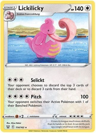 Lickilicky - 114/163 - Rare Sword &amp; Shield: Battle Styles Singles