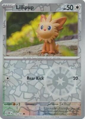 Lillipup - 170/197 - Common Reverse Holo
Obsidian Flames Reverse Holo Singles