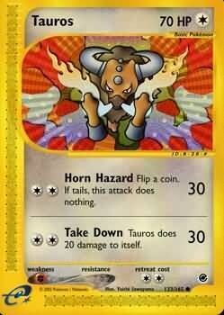 Tauros - 133/165 - Common
Expedition Singles