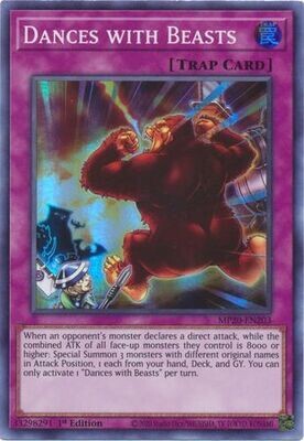 Dances with Beasts - MP20-EN203 - Super Rare 1st Edition 2020 Mega-Tin: Lost Memories 1st Edition Singles