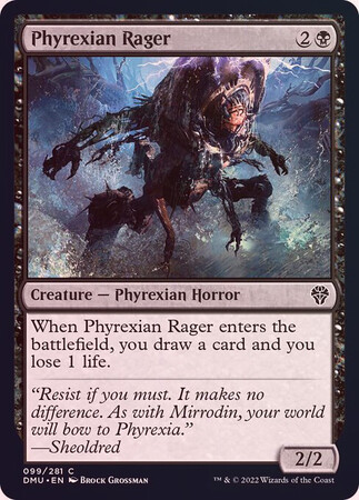 Phyrexian Rager 099/281 - Foil Dominaria United Foil Singles
