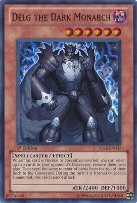 Delg the Dark Monarch - STBL-EN037 - Super Rare 1st Edition
Starstrike Blast 1st Edition Singles (Espanol)