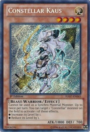 Constellar Kaus - HA07-EN045 - Secret Rare 1st Edition Hidden Arsenal 7: Knight of Stars 1st Edition Singles