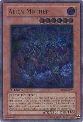Ultimate Rare - Alien Mother - POTD-EN028 1st Edition
Power of the Duelist [POTD] 1st Edition Singles