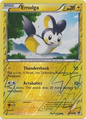 Emolga - 32/98 - Common Reverse Holo
Black &amp; White 2: Emerging Powers Reverse Holo Singles
