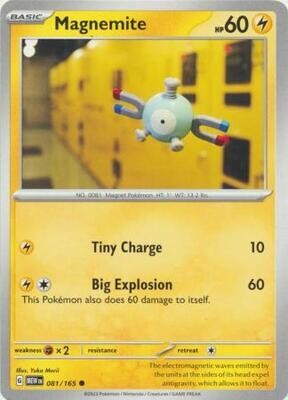 Magnemite - 081/165 - Common Scarlet &amp; Violet 151 Singles