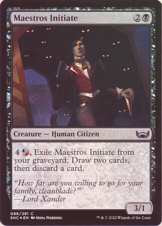 Maestros Initiate 086/281 - Foil Streets of New Capenna Foil Singles