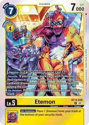 Etemon - Blast Ace (BT14) Blast Ace Foil