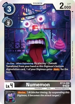 Numemon - Blast Ace (BT14)
Blast Ace Foil