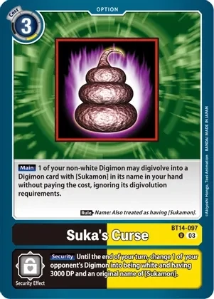 Suka&#39;s Curse - Blast Ace (BT14) Blast Ace