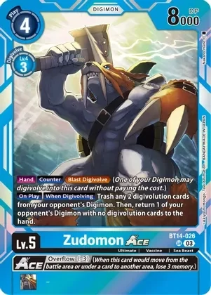 Zudomon Ace - Blast Ace (BT14)
Blast Ace Foil