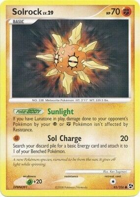 Solrock - 85/106 - Common
Diamond &amp; Pearl: Great Encounters Singles