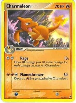 Charmeleon - 29/100 - Uncommon
Ex Crystal Guardians Singles