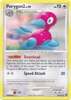 Porygon2 - 49/106 - Uncommon
Diamond &amp; Pearl: Great Encounters Singles