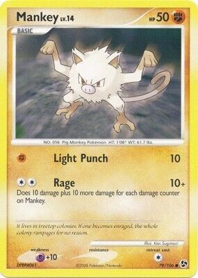 Mankey - 79/106 - Common
Diamond &amp; Pearl: Great Encounters Singles