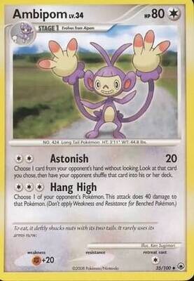 Ambipom - 35/100 - Uncommon
Diamond &amp; Pearl: Majestic Dawn Singles