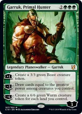 Garruk, Primal Hunter 167/302 Commander 2019 Singles