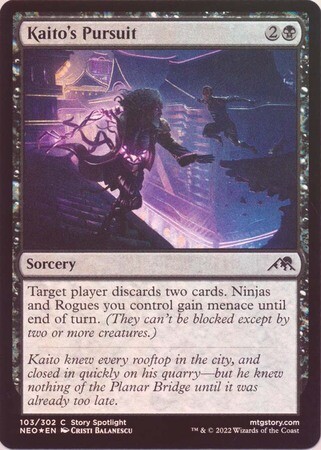 Kaito&#39;s Pursuit 103/302 - Foil
Kamigawa Neon Dynasty Foil Singles