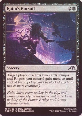 Kaito&#39;s Pursuit 103/302 - Foil
Kamigawa Neon Dynasty Foil Singles