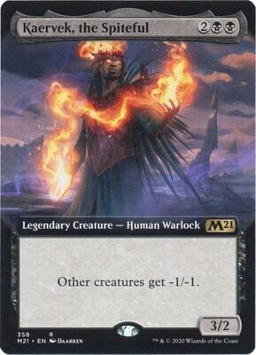 Kaervek, the Spiteful 358 - Extended Art
Magic 2021 (M21) Collector Booster Singles