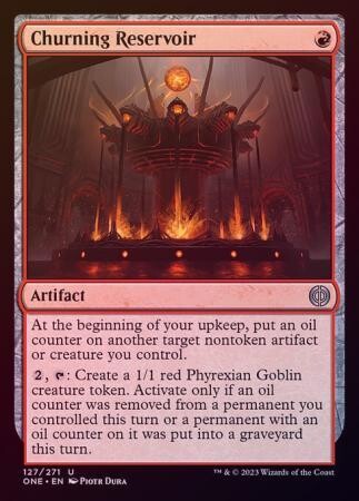 Churning Reservoir 127/271 - Foil Phyrexia All Will Be One Foil Singles