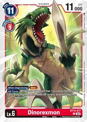 Dinorexmon - Blast Ace (BT14)
Blast Ace