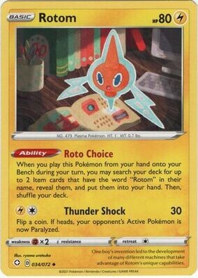Rotom - 034/072 - Uncommon Shining Fates Singles