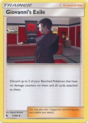 Giovanni&#39;s Exile - 57/68 - Uncommon Hidden Fates Singles