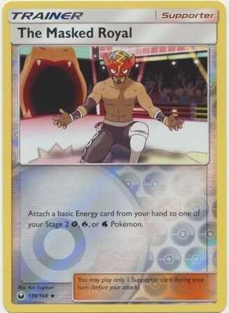 The Masked Royal - 139/168 - Uncommon Reverse Holo
Sun &amp; Moon: Celestial Storm Reverse Holo Singles