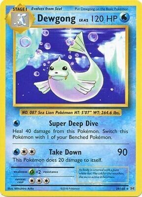 Dewgong - 29/108 - Rare XY: Evolutions Singles