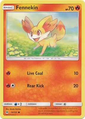 Fennekin - 15/131 - Common
Sun &amp; Moon: Forbidden Light Singles