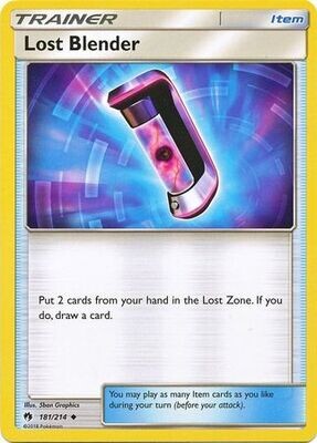 Lost Blender - 181/214 - Uncommon Sun &amp; Moon: Lost Thunder Singles
