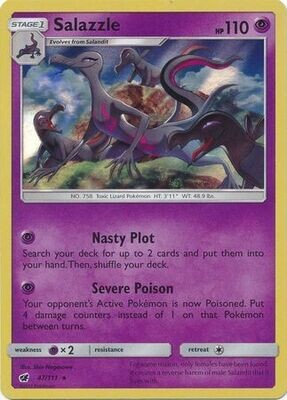 Salazzle - 47/111 - Holo Rare Sun &amp; Moon: Crimson Invasion Singles
