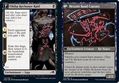 Okiba Reckoner Raid | Nezumi Road Captain 117/302 - Kamigawa Neon Dynasty Singles