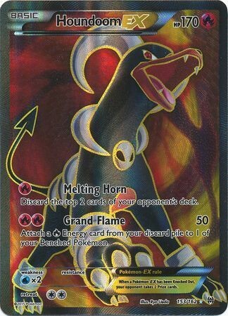 Houndoom EX - 153/162 - Full Art Ultra Rare XY: Breakthrough Singles