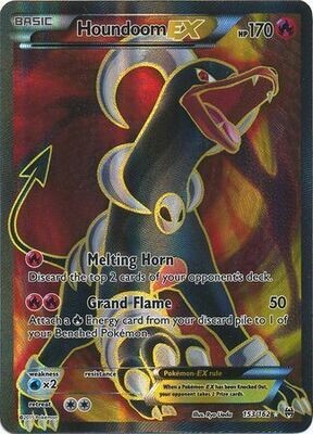 Houndoom EX - 153/162 - Full Art Ultra Rare XY: Breakthrough Singles