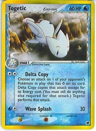 SH Togetic (Delta Species) - 11/101 - Holo Rare
Ex Dragon Frontiers Singles