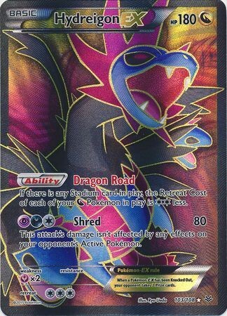 SJ Hydreigon EX - 103/108 - Full Art Ultra Rare
XY: Roaring Skies Singles